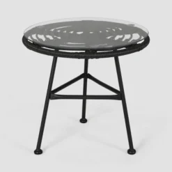 3pc Pigment Iron Modern Boho Chat Set Gray - Christopher Knight Home -Outdoor Furniture Store GUEST 56f8df43 dbd7 40ff 9c83 453d9f92b669