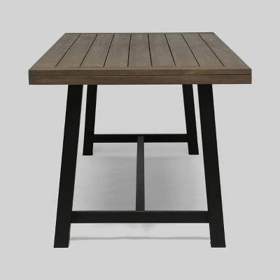 Carlisle 3pc Acacia Wood Picnic Dining Set - Christopher Knight Home 4 Carlisle 3pc Acacia Wood Picnic Dining Set - Christopher Knight Home - Image 2