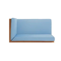 2pc Brava Outdoor Acacia Wood Right Arm Loveseat & Coffee Table With Cushion Teak/Blue - Christopher Knight Home 16 2pc Brava Outdoor Acacia Wood Right Arm Loveseat & Coffee Table With Cushion Teak/Blue - Christopher Knight Home -Outdoor Furniture Store GUEST 588da207 a0f3 434c 8079 e93b0cf3c2e1