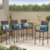 Delfina 4pk Wicker Barstool - Brown - Christopher Knight Home -Outdoor Furniture Store GUEST 589e8266 8ed9 448e a9c2 34858ac79f1f