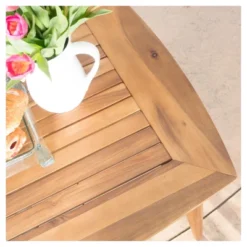 Sunqueen Rectangle Acacia Wood Dining Table - Teak Finish - Christopher Knight Home -Outdoor Furniture Store GUEST 58ee7236 9b9b 44b9 9127 604a98c1a1d0