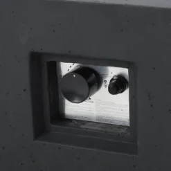 Aidan 40" Light Weight Concrete Gas Fire Pit Table With Tank Holder Square - Christopher Knight Home -Outdoor Furniture Store GUEST 59296f77 53ee 41c6 a970 15e6e191286f