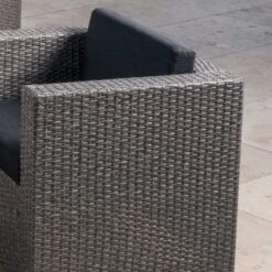 Puerta 6pc Wicker L-Shaped Sectional Sofa Set - Black/Gray - Christopher Knight Home -Outdoor Furniture Store GUEST 5a27a98b e5e9 4432 af1b bac0e5c519f0