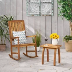 Arcadia 2pc Acacia Wood Rocking Chair And Side Table Set Teak - Christopher Knight Home 15 Arcadia 2pc Acacia Wood Rocking Chair And Side Table Set Teak - Christopher Knight Home -Outdoor Furniture Store GUEST 5ae8c7f0 2b1b 473b b088 5713b84d0bcc
