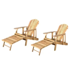 Hayle 2pk Wood Reclining Adirondack Chair With Footrest - Christopher Knight Home -Outdoor Furniture Store GUEST 5da6a8f8 73b4 4818 b6c2 4cf398cfced4