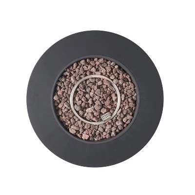 Wellington Outdoor 40000 BTU Circular Fire Pit Dark Gray - Christopher Knight Home 6 Wellington Outdoor 40000 BTU Circular Fire Pit Dark Gray - Christopher Knight Home - Image 4