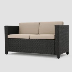 Puerta 9 Piece Wicker Seating Set -Brown/Beige - Christopher Knight Home -Outdoor Furniture Store GUEST 640ce944 637d 4f72 a35d 6c7d6ce5162d