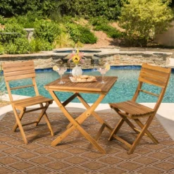 Positano 3pc Acacia Wood Foldable Bistro Set - Christopher Knight Home 11 Positano 3pc Acacia Wood Foldable Bistro Set - Christopher Knight Home -Outdoor Furniture Store GUEST 640ea39d 3cad 42cf 8135 104b360f6e78