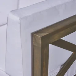 Thasos 10pc Acacia U-Shaped Farmhouse Sectional Sofa Set With Fire Pit - Gray/White/Dark Gray - Christopher Knight Home -Outdoor Furniture Store GUEST 644e8779 ff7f 49a7 8feb 80766ef5bfdd