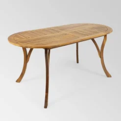 Hermosa 7pc Acacia Wood Oval Dining Set - Teak/Cream - Christopher Knight Home 10 Hermosa 7pc Acacia Wood Oval Dining Set - Teak/Cream - Christopher Knight Home -Outdoor Furniture Store GUEST 653f9ffb b55b 4f19 967d 1bbebc2b9f23