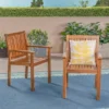 Wilson 2pk Acacia Wood Patio Dining Chair - Teak - Christopher Knight Home -Outdoor Furniture Store GUEST 65e4f1fc 78e1 4579 831c 29d6e4ceacc4
