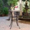 Alfresco Round Cast Aluminum Patio Bar Table - Bronze - Christopher Knight Home -Outdoor Furniture Store GUEST 6716eb90 4ae0 4159 8619 aad497d5dc1f