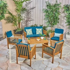 Carolina 6pc Acacia Wood Chat Set - Christopher Knight Home 11 Carolina 6pc Acacia Wood Chat Set - Christopher Knight Home -Outdoor Furniture Store GUEST 6a0c69da 3f00 434e 996d b2667dc979e8
