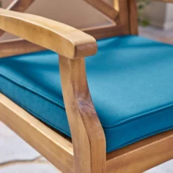 Juniper 7pc Acacia Wood Dining Set - Teak/Blue - Christopher Knight Home 10 Juniper 7pc Acacia Wood Dining Set - Teak/Blue - Christopher Knight Home -Outdoor Furniture Store GUEST 6b46988b 50fb 4405 9266 3a63e4eced45