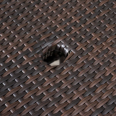 Bertha 5pc Wicker Patio Dining Set - Multibrown - Christopher Knight Home 5 Bertha 5pc Wicker Patio Dining Set - Multibrown - Christopher Knight Home - Image 3