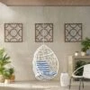 Los Alamitos Indoor/Outdoor Wicker Hanging Chair With 8' Chain - White/Blue - Christopher Knight Home 2 Los Alamitos Indoor/Outdoor Wicker Hanging Chair With 8' Chain - White/Blue - Christopher Knight Home -Outdoor Furniture Store GUEST 6d194e27 71aa 479e 9402 4aedc7e288f6