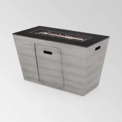 Langton Rectangular 40" Light Weight Concrete Gas Fire Pit Dark Gray - Christopher Knight Home -Outdoor Furniture Store GUEST 6e8c5311 4a0d 42a3 bdd1 660324a7d3f8