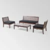 Caswell 4pc Acacia Wood Chat Set - Christopher Knight Home 1 Caswell 4pc Acacia Wood Chat Set - Christopher Knight Home -Outdoor Furniture Store GUEST 6ebcb7b1 d62e 47d6 ab50 84cafb6881f6