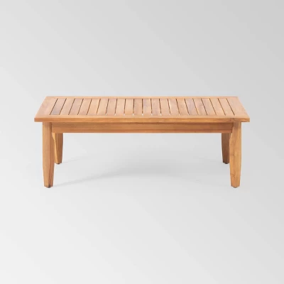 Aston 2pc Acacia Mid-Century Modern Loveseat Set - Teak/Cream - Christopher Knight Home 7 Aston 2pc Acacia Mid-Century Modern Loveseat Set - Teak/Cream - Christopher Knight Home - Image 5