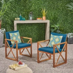 Andora 2pk Acacia Wood Club Chairs - Christopher Knight Home -Outdoor Furniture Store GUEST 6f02e3c5 56d8 4977 ac9c de0cbc022381