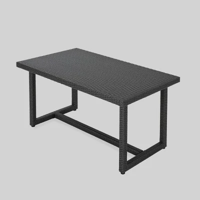 Santa Rosa Rectangle Wicker Dining Table - Christopher Knight Home 6 Santa Rosa Rectangle Wicker Dining Table - Christopher Knight Home - Image 4