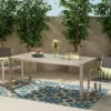 Navan Rectangle Aluminum 70" Dining Table Silver - Christopher Knight Home 1 Navan Rectangle Aluminum 70" Dining Table Silver - Christopher Knight Home -Outdoor Furniture Store GUEST 70d2c115 ccb6 4761 aab4 2a004799c20f
