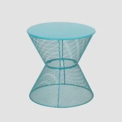 Nevada Iron Modern Side Table - Matte Teal - Christopher Knight Home -Outdoor Furniture Store GUEST 7253f7dd c3dc 4499 86fd 37473ca2257a