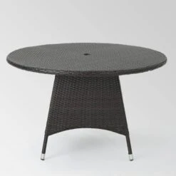 Pala 5pc Wicker Contemporary Dining Set MultiBrown - Christopher Knight Home -Outdoor Furniture Store GUEST 72bc6bc7 a2bc 448c bab1 7fd46a9d56cc