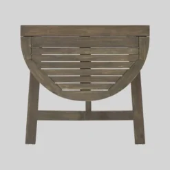 Westmount Half-Round Acacia Patio Bistro Table Gray - Christopher Knight Home -Outdoor Furniture Store GUEST 731fbd9e 2e31 4648 8b64 bff3bfcef240