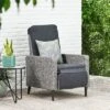 Murdock Outdoor Wicker Recliner - Black/Dark Gray - Christopher Knight Home 1 Murdock Outdoor Wicker Recliner - Black/Dark Gray - Christopher Knight Home -Outdoor Furniture Store GUEST 7357599d 1ae8 41c8 8fdb 5f65e2e625ec