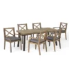 Juniper 7pc Acacia Wood Dining Set - Gray/Dark Gray - Christopher Knight Home -Outdoor Furniture Store GUEST 7370bfa5 2414 49d6 bf48 0a63329829c7