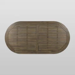 Pines 7pc Acacia Oval Wood Dining Set - Gray/Dark Gray - Christopher Knight Home -Outdoor Furniture Store GUEST 747c91d6 ac20 4935 bfd4 2e6f6734ad4d