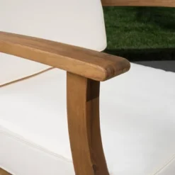 Perla 5pc Patio Sectional Sofa - Teak/Cream - Christopher Knight Home 9 Perla 5pc Patio Sectional Sofa - Teak/Cream - Christopher Knight Home -Outdoor Furniture Store GUEST 7483d48c 66f7 475c 95bc 9dbb41bb9036