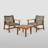 3pc Hampton Wood And Wicker Patio Set - Christopher Knight Home 1 3pc Hampton Wood And Wicker Patio Set - Christopher Knight Home -Outdoor Furniture Store GUEST 76556579 9345 4c2a a4d0 e81167627efa