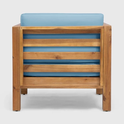 Oana 2PK Acacia Wood Club Chairs - Christopher Knight Home 6 Oana 2PK Acacia Wood Club Chairs - Christopher Knight Home - Image 4