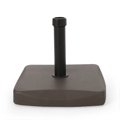 55-pound Square Patio Umbrella Base- Brown - Christopher Knight Home 5 55-pound Square Patio Umbrella Base- Brown - Christopher Knight Home - Image 3