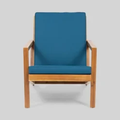 4pc Leah Acacia Wood Patio Chat Set Dark Teal - Christopher Knight Home -Outdoor Furniture Store GUEST 7a157496 f87a 48ab 9f86 6cc20a80a5e3