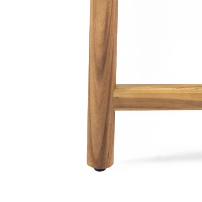 Cambria Outdoor 3 Seater Wicker Bench - Teak/Brown - Christopher Knight Home 7 Cambria Outdoor 3 Seater Wicker Bench - Teak/Brown - Christopher Knight Home - Image 5