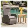 Ostia Wicker Outdoor Recliner With Cushion - Brown - Christopher Knight Home -Outdoor Furniture Store GUEST 7c28bd1f e0bd 49d0 a70a 0004418c7c81