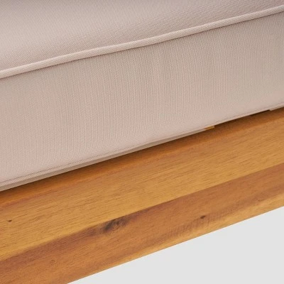 Linwood 3pc Wood And Wicker Sectional Sofa Set - Christopher Knight Home 6 Linwood 3pc Wood And Wicker Sectional Sofa Set - Christopher Knight Home - Image 4