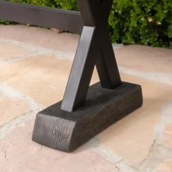 Chalmette Concrete And Steel Dining Bench - Brown - Christopher Knight Home -Outdoor Furniture Store GUEST 7daa198d 5b08 4b3f 837b 4159e5369df6