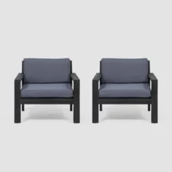 Santa Ana 2pk Acacia Wood Club Chairs - Christopher Knight Home -Outdoor Furniture Store GUEST 7e2613c8 9ac7 4c51 94a0 e0a0dae53e4f