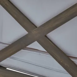 Thasos 10pc Acacia U-Shaped Farmhouse Sectional Sofa Set With Fire Pit - Gray/White/Dark Gray - Christopher Knight Home -Outdoor Furniture Store GUEST 7ea7b661 c188 49cb bd19 84870bb46bb9