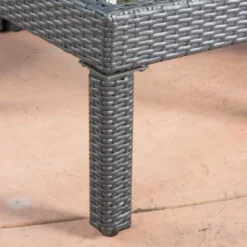 Antibes 6pc Wicker V-Shaped Sectional Sofa Set Gray/Silver - Christopher Knight Home -Outdoor Furniture Store GUEST 7f253978 de9f 437c a950 cea06ca3336a