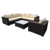 Santa Rosa 7pc Wicker Patio Seating Sectional Set With Cushions - Multi Brown With Beige Cushions - Christopher Knight Home 2 Santa Rosa 7pc Wicker Patio Seating Sectional Set With Cushions - Multi Brown With Beige Cushions - Christopher Knight Home -Outdoor Furniture Store GUEST 7f950984 5875 439b afc0 6a5e421baee9