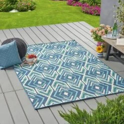 Myrtle Geometric Outdoor Rug Navy/Green - Christopher Knight Home 9 Myrtle Geometric Outdoor Rug Navy/Green - Christopher Knight Home -Outdoor Furniture Store GUEST 8023633b 3678 453f 8e44 c4547d0d408b