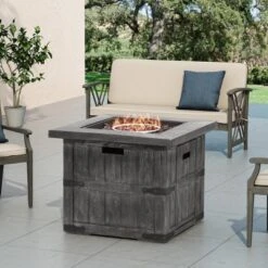 Finethy Outdoor 40000 BTU Light Weight Concrete Square Fire Pit Wood Gray - Christopher Knight Home 13 Finethy Outdoor 40000 BTU Light Weight Concrete Square Fire Pit Wood Gray - Christopher Knight Home -Outdoor Furniture Store GUEST 81d5340a 1db9 4477 896f 518c060cbbc4