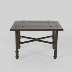 Vienne Aluminum Accent Table - Brown - Christopher Knight Home 8 Vienne Aluminum Accent Table - Brown - Christopher Knight Home -Outdoor Furniture Store GUEST 826ee87e 3308 4293 aa48 7be9aeee4a18