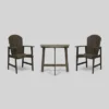 3pc Oso Acacia Wood Half-Round Patio Bistro Set Gray - Christopher Knight Home -Outdoor Furniture Store GUEST 83009961 b8bf 40de b5ef 94567ffa7842