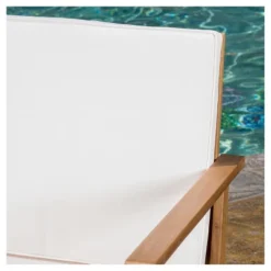 Luciano 4pc Acacia Wood Patio Chat Set With Cushions - Brown Patina - Christopher Knight Home -Outdoor Furniture Store GUEST 834453bd 564f 4743 906b b02b7927fcaf